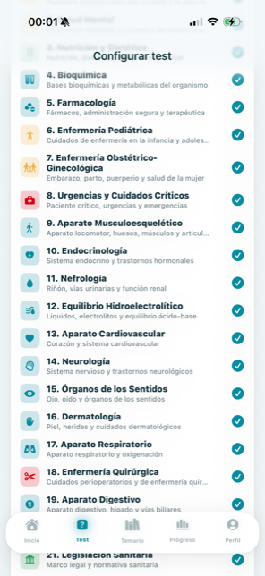 Selección de bloques del EIR